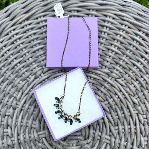 Anthropologie Amber & Blue Crystal Necklace - Picture 2 of 8